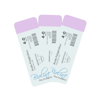 Fio de Sutura Absorvível Ácido Poliglicólico - BIOLINE Fio de Sutura Absorvível Ácido Poliglicólico - BIOLINE