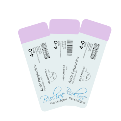 Fio de Sutura Absorvível Ácido Poliglicólico - BIOLINE Fio de Sutura Absorvível Ácido Poliglicólico - BIOLINE