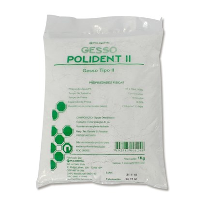 Gesso Comum Tipo II - POLIDENTAL