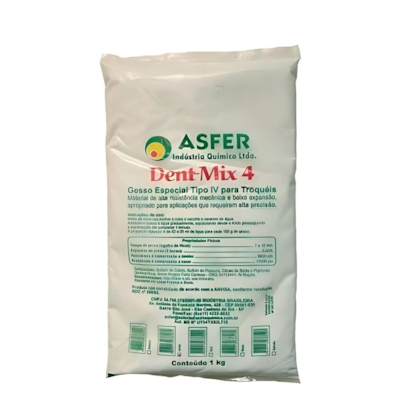 Gesso tipo IV dent mix salmão- ASFER