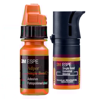 Kit Adesivo 3M Adper Single Bond 2 + Adesivo Single Bond Universal de 1ml - Solventum