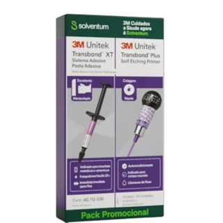 Kit Adesivo Ortodôntico Transbond XT + 10 Adesivos Transbond Plus Self Etching Primer - Solventum