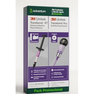 Kit Adesivo Ortodôntico Transbond XT + 10 Adesivos Transbond Plus Self Etching Primer - Solventum