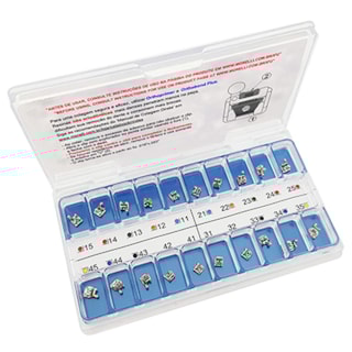Kit Bráquete Autoligado SLI Roth 01 Caso C/Gancho Can./Prés .022" - MORELLI