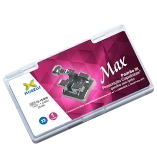 Kit Bráquete Capelozza Max Padrão III 1 Caso C/Gancho Can./Prés .022" - MORELLI Kit Bráquete Capelozza Max Padrão III 1 Caso C/Gancho Can./Prés .022" - MORELLI