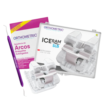 Kit Bráquete Cerâmico Autoligado Iceram SLB Roth 0,022" - Orthometric Kit Bráquete Cerâmico Autoligado Iceram SLB Roth 0,022" - Orthometric