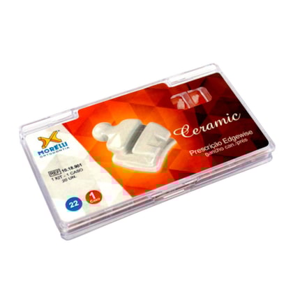 Kit Bráquete Cerâmico Edgewise C/Gancho Can./Prés .022" - MORELLI Kit Bráquete Cerâmico Edgewise C/Gancho Can./Prés .022" - MORELLI