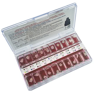 Kit Bráquete Cerâmico M.B.T. PolySafira C/Gancho Can./Prés 022 - MORELLI Kit Bráquete Cerâmico M.B.T. PolySafira C/Gancho Can./Prés 022 - MORELLI