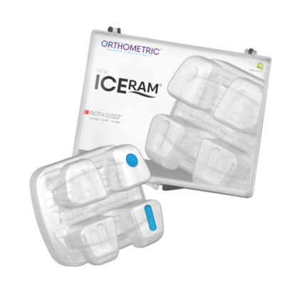 Kit Bráquete Cerâmico New Iceram Roth 0,022" - ORTHOMETRIC