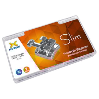 Kit Bráquete Edgewise Slim 1 Caso C/Gancho Can. .022" - MORELLI