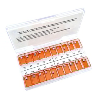 Kit Bráquete Edgewise Slim 1 Caso C/Gancho Can. .022" - MORELLI