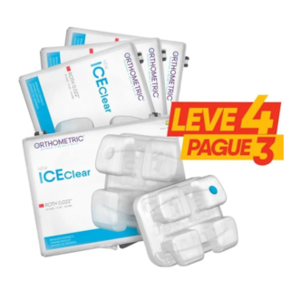 Kit Bráquete Estético Ice Clear Roth 022 - ORTHOMETRIC Kit Bráquete Estético Ice Clear Roth 022 - ORTHOMETRIC