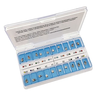 Kit Bráquete Light 1 Caso Can. 13° Ang. C/Gancho Can./Prés Roth .022" - MORELLI Kit Bráquete Light 1 Caso Can. 13° Ang. C/Gancho Can./Prés Roth .022" - MORELLI