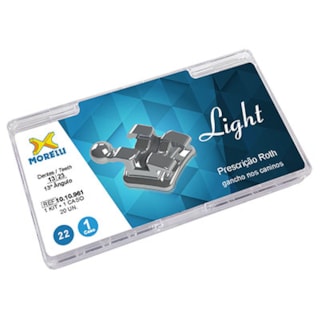 Kit Bráquete Light 1 Caso Can. 13° Ang. C/Gancho Can. Roth .022" - MORELLI