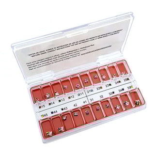 Kit Bráquete Light 1 Caso M.B.T. C/Gancho Can./Prés .022" - MORELLI