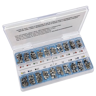 Kit Bráquete Light 10 Casos Can. Sup. 13° Ang. C/Gancho Can./Prés Roth .022" - MORELLI