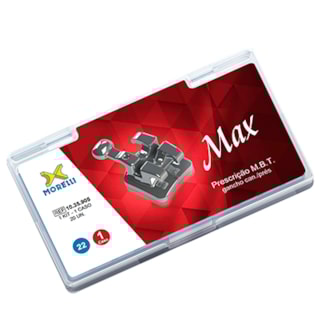 Kit Bráquete M.B.T. Max 01 Caso C/Gancho Can./Prés .022" - MORELLI