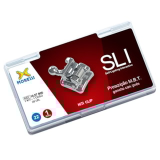 Kit Bráquete M.B.T. SLI C/Gancho Can./Prés .022" - Morelli