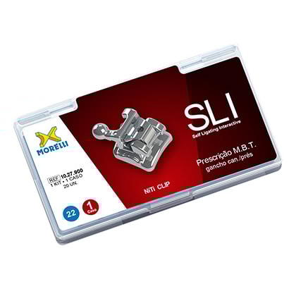 Kit Bráquete M.B.T. SLI C/Gancho Can./Prés .022" - Morelli