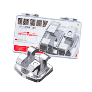 Kit Bráquete Metálico Roth Advanced Series 100 Casos - ORTHOMETRIC