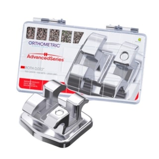 Kit Bráquete Metálico Roth Advanced Series 100 Casos - ORTHOMETRIC
