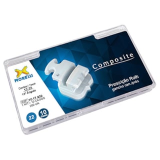 Kit Bráquetes Composite Roth Gancho nos Can/Prés. .022" - MORELLI