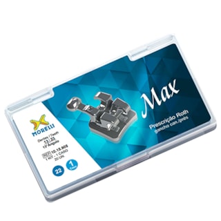 Kit Bráquetes Max 1 Caso Can. 13° Ang. C/Gancho Can./Prés Roth .022" - MORELLI