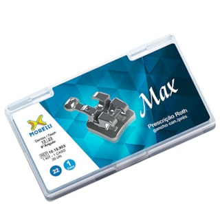 Kit Bráquetes Max 1 Caso Can. 9° Ang. C/Gancho Can./Prés Roth .022" - MORELLI