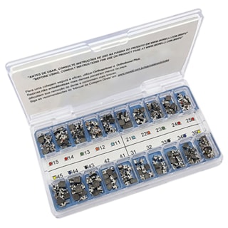 Kit Bráquetes Max 10 Casos Can. 13° Ang. C/Gancho Can./Prés Roth .022" - MORELLI Kit Bráquetes Max 10 Casos Can. 13° Ang. C/Gancho Can./Prés Roth .022" - MORELLI