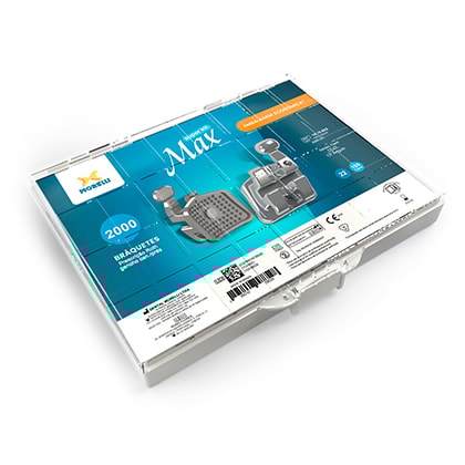 Kit Bráquetes Max 100 Casos Can. 13° Ang. C/Gancho Can./Prés Roth .022" - MORELLI