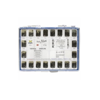Kit Bráquetes Max 100 Casos Can. 9° Ang. C/Gancho Can./Prés Roth .018" - MORELLI Kit Bráquetes Max 100 Casos Can. 9° Ang. C/Gancho Can./Prés Roth .018" - MORELLI
