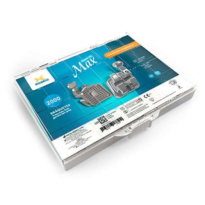 Kit Bráquetes Max 100 Casos Can. 9° Ang. C/Gancho Can./Prés Roth .022" - MORELLI