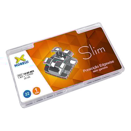 Kit Bráquetes Metálicos Edgewise Slim .022" - MORELLI