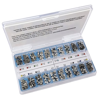 Kit Bráquetes Metálicos Roth Light Can. Sup. 9° Ang. Gancho Can./Prés .022" - MORELLI