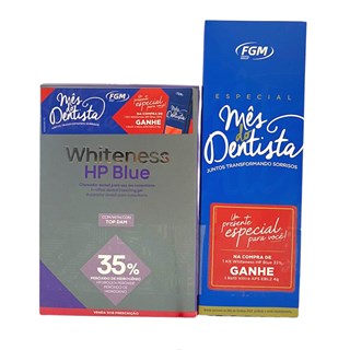 Kit Clareador Whiteness HP Blue Calcium 35% - FGM