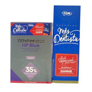 Kit Clareador Whiteness HP Blue Calcium 35% - FGM Kit Clareador Whiteness HP Blue Calcium 35% - FGM