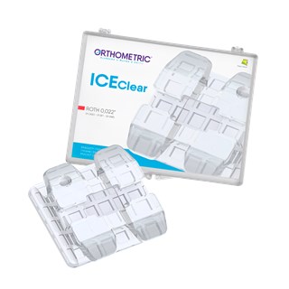 Kit de Bráquete Cerâmico Ice Clear 0.22" 1 Caso - Orthometric