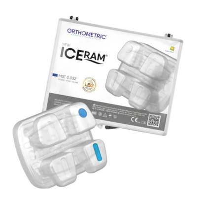 Kit de Bráquete Cerâmico New Iceram MBT 022" - Orthometric