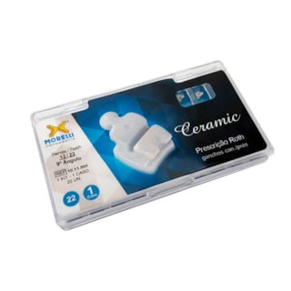 Kit de Bráquete Cerâmico Roth C/Gancho  Can./Prés 01 Caso.022" - MORELLI