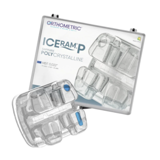 Kit de Bráquete Estético Iceram-P Safira MBT Polycrystall - Orthometric