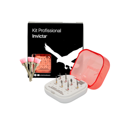 Kit Invicta Acabamento Fino e Ultrafino +3 Escovas de Brinde - American Burrs Kit Invicta Acabamento Fino e Ultrafino +3 Escovas de Brinde - American Burrs