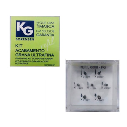 Kit Polimento de Resina Ultra Fina 6008 - KG SORENSEN Kit Polimento de Resina Ultra Fina 6008 - KG SORENSEN