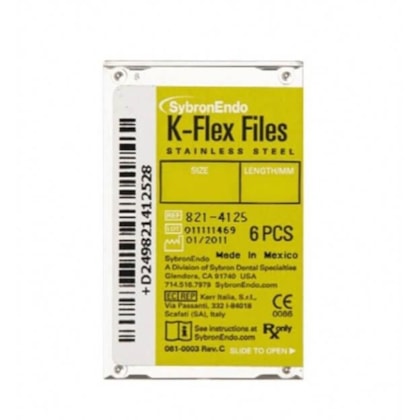 Lima Kerr (K-Files) 1ª Série 15/40 25MM - SYBRON ENDO Lima Kerr (K-Files) 1ª Série 15/40 25MM - SYBRON ENDO