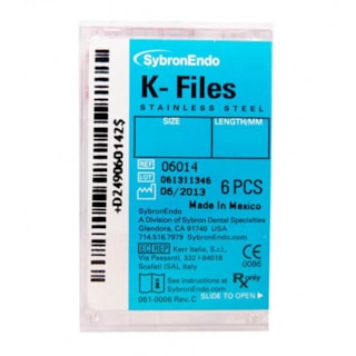 Lima Manual Kerr (K-Files) 2° Série 45/80 21MM - SYBRON ENDO Lima Manual Kerr (K-Files) 2° Série 45/80 21MM - SYBRON ENDO