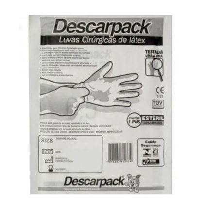 Luva Cirúrgica Estéril de Látex com Pó - Descarpack Luva Cirúrgica Estéril de Látex com Pó - Descarpack