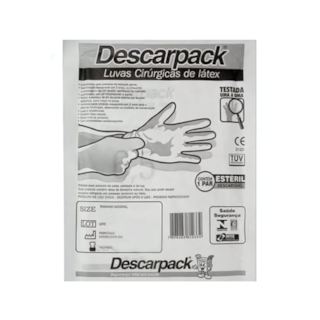 Luva Cirúrgica Estéril de Látex com Pó - Descarpack Luva Cirúrgica Estéril de Látex com Pó - Descarpack