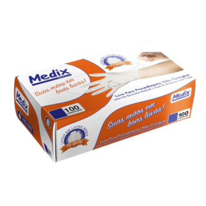 Luva de Procedimento de Látex com Pó - Medix Luva de Procedimento de Látex com Pó - Medix
