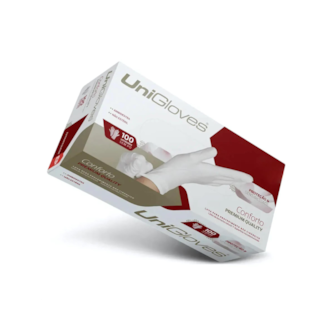 Luva de Procedimento de Latéx Premium Quality Sem Pó - UNIGLOVES