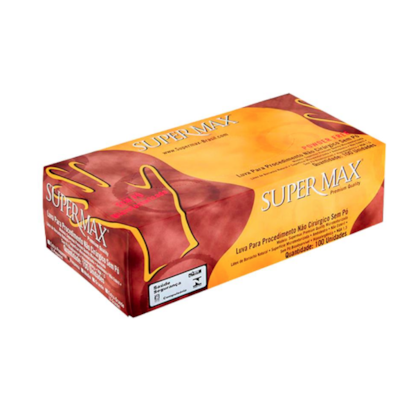 Luva de Procedimento de Látex Sem Pó - Supermax Luva de Procedimento de Látex Sem Pó - Supermax