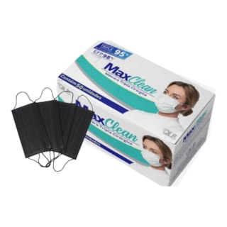 Máscara Cirúrgica Elástica Preta - Maxclean